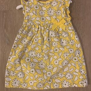 Carter's Girl's Size 12 Months Yellow Floral Lightweight Casual Sundress
